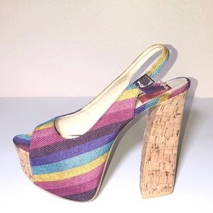 FRH RAINBOW Platform Heels
